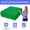 Spannbettlaken Frottee 70x160 cm Grasgrün mit Gummizug aus Produktbild-Vorschau 5