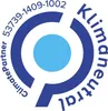 A circular logo with text around it and a blue circle in the center. Voir les images du produit