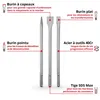 Coffret de burins SDS Max , 3 pièces (400 mm) Voir les images du produit 15