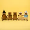 Mascotte grande peluche giocattolo capibara con sciarpa 100 Anteprima dell’immagine prodotto 12