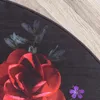 Volero - Teppich Floral Rund - Florine Schwarz Rosa - Ø 100 Produktbild-Vorschau 8