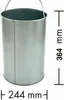 WESCO Einsatz aus Metall, verzinkt für Baseboy 15 Liter / Produktbild-Vorschau 1