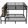 Flieks Etagenbett 140x200cm mit Schreibtisch und Ablagen, Produktbild-Vorschau 9