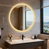 WISFOR LED Badspiegel 80 cm rund, Badezimmerspiegel mit Produktbild-Vorschau 2