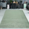 Tapis moelleux à poils longs vert Dimensions : 160 x 220 cm Voir les images du produit 1