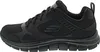 A side view of a black Skechers athletic shoe against a white background. Anteprima dell’immagine prodotto
