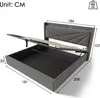 Flieks Polsterbett 180x200cm mit USB und Typ-C, Produktbild-Vorschau 7