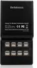 A black Retekess TT002 USB charger with 16 ports is shown against a white background. Produktbild-Vorschau