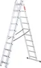 Baulich | Leiter - Aluminiumleiter - 3x10 Stufen - Produktbild-Vorschau 3