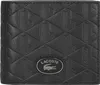 LACOSTE Cuir porte-monnaie Monogramm Billfold Coin Noir Voir les images du produit 10