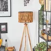 Obenetto Stehlampe mit Holzfuß und Schirm aus Bambus Produktbild-Vorschau 2