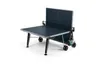 A blue outdoor table tennis table is shown on a white background. Produktbild-Vorschau