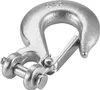 A close-up of a metal hook with a safety latch. Náhľad obrázku produktu