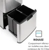 Touchless Poubelle avec capteur 72 litres 4 bacs ABS PP & Voir les images du produit 5