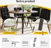 MODFU Table À Manger Ronde Avec Structure Métal Solide, Voir les images du produit 3