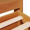 Massivholzbett ohne Matratze Wachsbraun 120x200 cm Produktbild-Vorschau 9