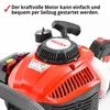 Close-up of the engine of a HECHT 9275 hedge trimmer, showing the starter mechanism and branding. Produktbild-Vorschau