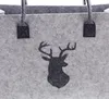 ohne Marke Filztasche Hirsch" grau/schwarz OneSize" Produktbild-Vorschau 6