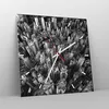 Wanduhr - Quadrat - Glasuhr - Wolkenkratzer mit Berge - Produktbild-Vorschau 4