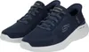 A pair of navy blue Skechers Bounder 2.0 sneakers with white soles, shown from a slightly elevated side angle against a white background. Náhľad obrázku produktu