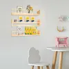 3*Étagères à livres 58*12*10cm Étagères murales pour Voir les images du produit 4