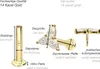 Ohrpiercing, Nasenpiercing 14 Karat Gold Labret mit Produktbild-Vorschau 3