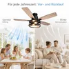 Ventilatore da soffitto Ø132 cm con luce e telecomando, Anteprima dell’immagine prodotto 12
