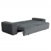 Cord Schlafsofa 3-Sitzer 265 x 105 cm Grau mit Produktbild-Vorschau 6