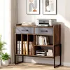 Stolik pod gramofon COSTWAY, regał na płyty winylowe z Podgląd zdjęcia produktu 8