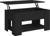 vidaXL Couchtisch Schwarz 79x49x41 cm Holzwerkstoff Produktbild-Vorschau 1
