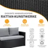 MEXO Gartenmöbel-sets Terrassenmöbel Set, Rattan Eckbänke Produktbild-Vorschau 3