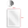 LED Badspiegel 50×70cm Badezimmerspiegel Touch-Schalter mit Produktbild-Vorschau 2