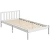 HOMCOM Bettrahmen Holzbett mit Lattenrost, 208 x 96 cm Produktbild-Vorschau 1