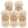 5 x 100g Strickgarn ALIZE Baby Best uni Babywolle Wolle Produktbild-Vorschau 1