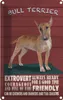 vianmo Blechschild 30x20 cm Bullterrier Hund always ready Produktbild-Vorschau 1