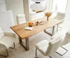 DELIFE Esstisch Edge 180x90 XL Akazie Natur Edelstahl Breit Produktbild-Vorschau 4