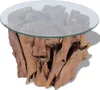 vidaXL Table basse en bois massif teck bois flotté 60 cm Voir les images du produit 23