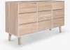 Cassettiera in legno per il soggiorno 9 cassetti Anteprima dell’immagine prodotto 3