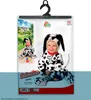 Product packaging for a Dalmatian baby costume, showing a child in the costume and a lifestyle image. Produktbild-Vorschau