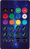 A remote control with various colored buttons and icons against a starry background. Podgląd zdjęcia produktu