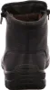 The back view of a black leather boot with a fur lining. Náhľad obrázku produktu