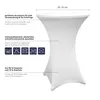 LUMALAND Stehtischhusse - Tisch Bezug - Husse -  Ø 70-75 cm Produktbild-Vorschau 3