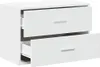 vidaXL Skříňka se 2 zásuvkami Bílá 60x31x40 cm Materiál na Náhled obrázku produktu 5