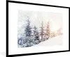 MuchoWow® Gerahmtes Poster Baum - Schnee - Winter 90x60 cm Produktbild-Vorschau 1