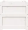 vidaXL Pflanzkübel Weiß 50x50x50 cm Massivholz Kiefer Produktbild-Vorschau 6