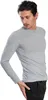 Herren-Langarmshirt mit Rundhalsausschnitt. Grau meliert. : Produktbild-Vorschau 2