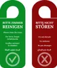 Türschild Hotel Bitte nicht stören Türanhänger beidseitig Produktbild-Vorschau 1