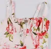 ASKSA Damen Sommer y aermellos Spaghettitraeger Boho Blumen Produktbild-Vorschau 3