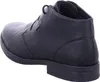A black leather boot is shown from the side. Produktbild-Vorschau