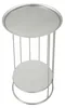 Mauro Ferretti Beistelltisch, Ø 40 x 76 cm, silberfarben Produktbild-Vorschau 3